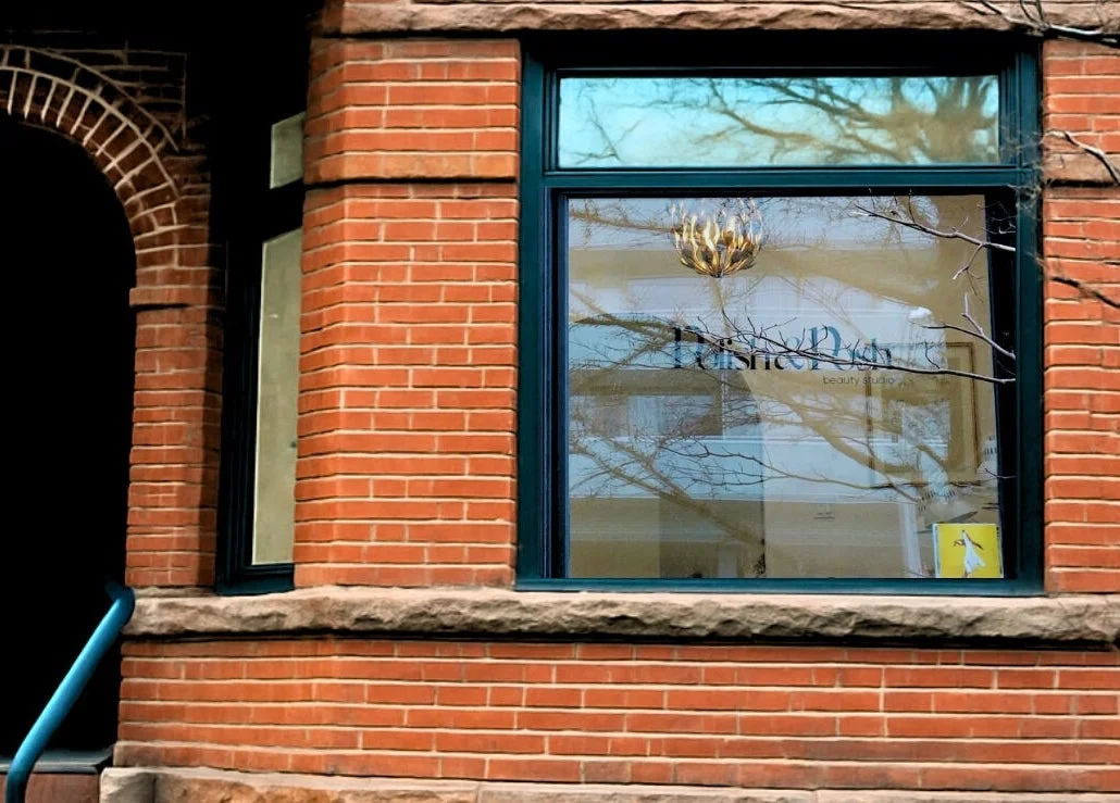 Polish & Posh street-facing window at 96 Avenue Road